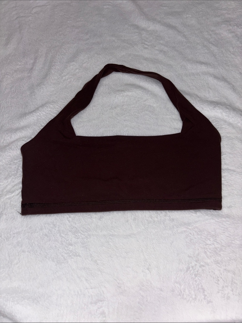 Buffbunny Women’s Brown Halter Bralette - Soft Stretch Comfort